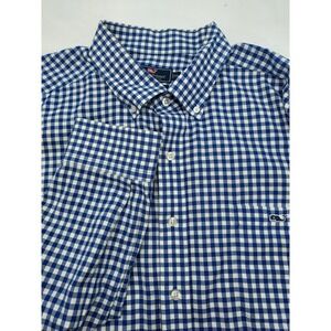 VINEYARD VINES by SHEP & IAN MENS XXL CLASSIC TUCKER FIT LONG SLEEVE BLUE/WHITE‎